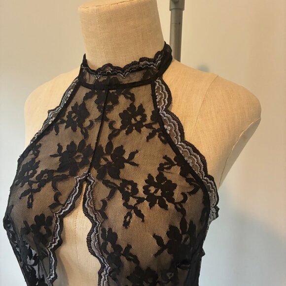 Victoria's Secret Black Lace Bodysuit Women's Lingerie - Picture 2 of 12